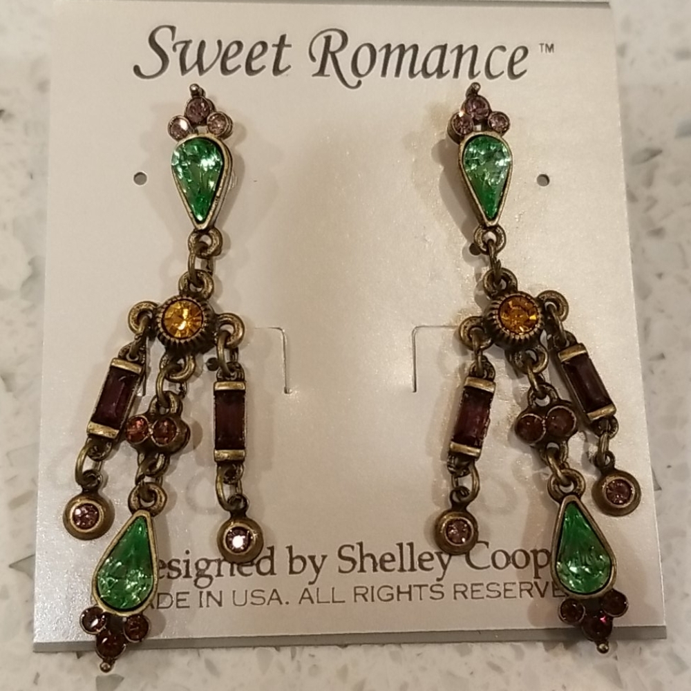 Art Deco Shelley Cooper Sweet Romance earrings